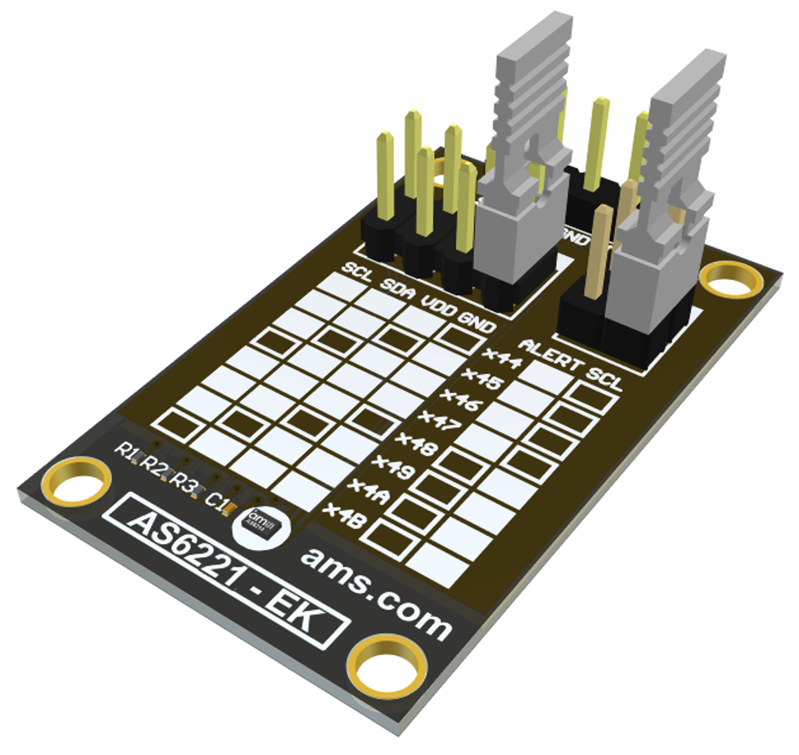 AS6221 Eval Kit Board Picture